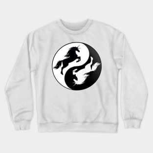 Yin Yang Unicorn Crewneck Sweatshirt